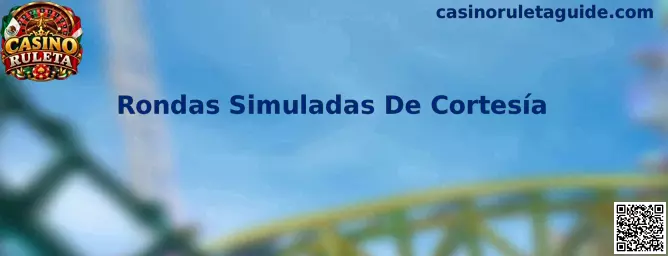 Representación de una ruleta digital utilizada para realizar rondas simuladas de cortesía con créditos ficticios