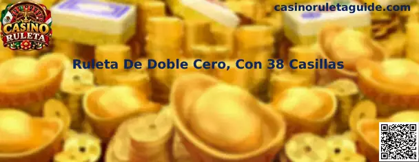 Ilustración de ruleta americana de doble cero con 38 casillas, números del 1 al 36 y espacios verdes 0 y 00