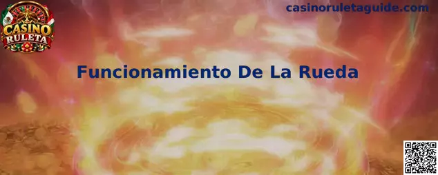 Ilustración del funcionamiento de una rueda de ruleta con casillas numeradas, bola y plato giratorio