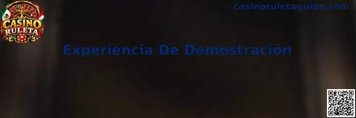 Pantalla ilustrativa de una experiencia de demostración de Casino Ruleta con saldo ficticio y controles de juego