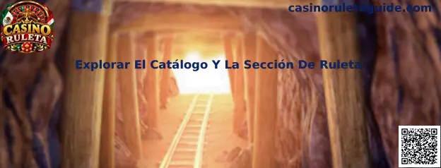 Interfaz temática de un catálogo digital para explorar variantes y mesas de ruleta